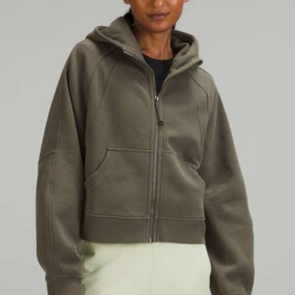 Lululemon Scuba Oversized Full Zip Hoodie Forest Green XS/S - Picture 1 of 8